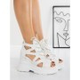 Sandale Dama cu Platforma 3AL105 WHITE | MEI