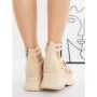 Sandale Dama cu Platforma 5WL27 BEIGE | MEI
