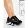 Pantofi Sport Dama din piele naturala 5WZ13 BLACK | PANTOFUL