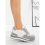 Pantofi Sport Dama din piele naturala 5WZ13 GREY | PANTOFUL