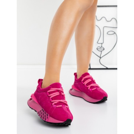 Pantofi Sport Dama din piele naturala 5WZ15 ROSEO | PANTOFUL