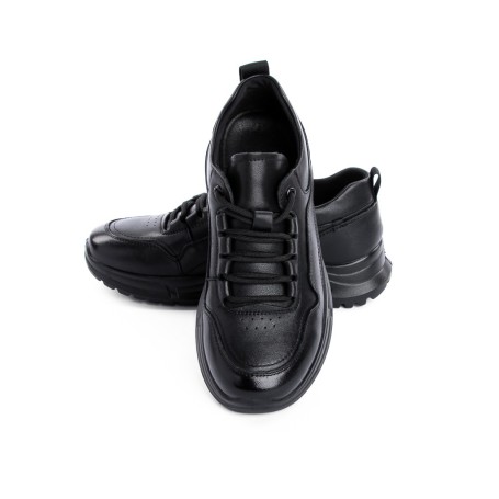 Pantofi Sport Dama din piele naturala N503 BLACK | ADVANCER