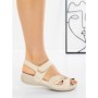 Sandale Dama cu Talpa Joasa 5XJ39 WHITE | MEI