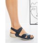 Sandale Dama cu Talpa Joasa 5XJ39 BLUE | MEI