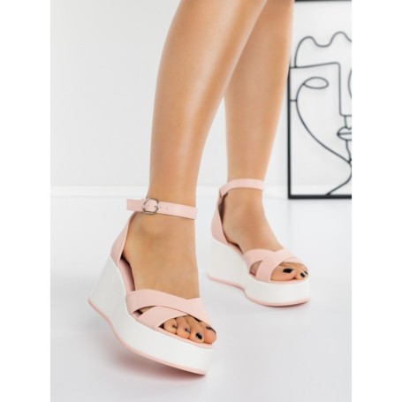Sandale Dama cu Platforma 3Y12 PINK | MEI