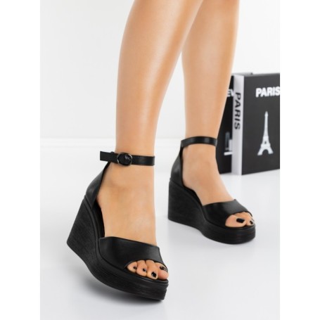 Sandale Dama cu Platforma 3Y20 BLACK | MEI