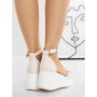 Sandale Dama cu Platforma 5SY17 BEIGE | MEI