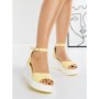 Sandale Dama cu Platforma 5SY17 YELLOW | MEI