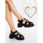 Sandale Dama cu Platforma QY6605 BLACK | MEI