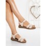 Sandale Dama cu Talpa Joasa 52209 BEIGE | MEI