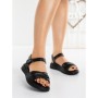 Sandale Dama cu Talpa Joasa 52135 BLACK | MEI