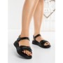 Sandale Dama cu Talpa Joasa 52135 BLACK | MEI