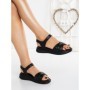 Sandale Dama cu Talpa Joasa 52135 BLACK | MEI