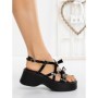 Sandale Dama cu Platforma 6527 BLACK | MEI