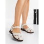 Sandale Dama cu Talpa Joasa 309 BEIGE | MEI