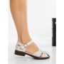 Sandale Dama cu Talpa Joasa 309 BEIGE | MEI