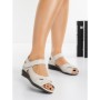 Sandale Dama cu Talpa Joasa 66505 BEIGE | MEI