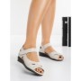 Sandale Dama cu Talpa Joasa 66505 BEIGE | MEI