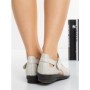 Sandale Dama cu Talpa Joasa 66505 BEIGE | MEI