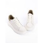 Pantofi Sport Barbati din piele naturala 88128 WHITE-APRICOT | ADVANCER