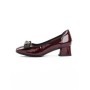 Pantofi cu Toc Gros 21106 WINE | ADVANCER