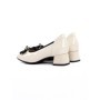 Pantofi cu Toc Gros 21106 CREAM | ADVANCER