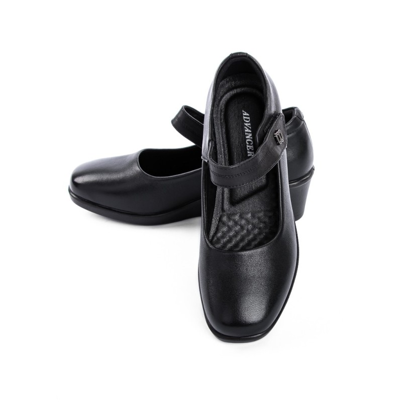 Pantofi cu Platforma 85-12 BLACK | ADVANCER