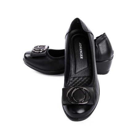 Pantofi cu Platforma 57-9 BLACK | ADVANCER