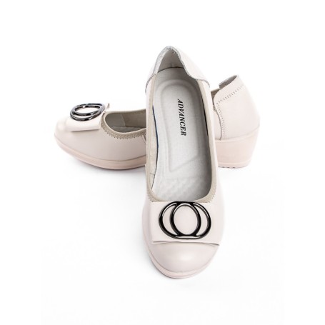 Pantofi cu Platforma 57-9 CREAM | ADVANCER