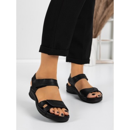 Sandale Dama cu Talpa Joasa 5Q22 BLACK | MEI