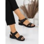 Sandale Dama cu Talpa Joasa 5Q22 BLACK | MEI