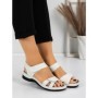 Sandale Dama cu Talpa Joasa 5Q22 WHITE | MEI