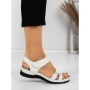 Sandale Dama cu Talpa Joasa 5Q22 WHITE | MEI