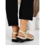 Sandale Dama cu Talpa Joasa 5Q22 BEIGE | MEI