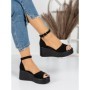 Sandale Dama cu Platforma 5SY17 BLACK | MEI