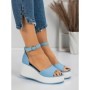Sandale Dama cu Platforma 5SY17 BLUE | MEI