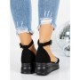 Sandale Dama cu Platforma 5H6 BLACK | MEI