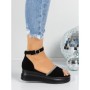 Sandale Dama cu Platforma 5H6 BLACK | MEI