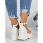 Sandale Dama cu Platforma 5H6 WHITE | MEI