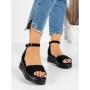 Sandale Dama cu Platforma 5H8 BLACK | MEI