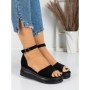 Sandale Dama cu Platforma 5H8 BLACK | MEI