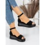 Sandale Dama cu Platforma 5H8 BLACK | MEI