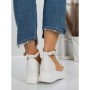 Sandale Dama cu Platforma 5H8 WHITE | MEI