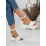 Sandale Dama cu Platforma 5H8 WHITE | MEI