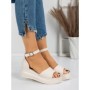 Sandale Dama cu Platforma 5H8 BEIGE | MEI