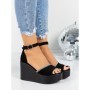 Sandale Dama cu Platforma 5SY16 BLACK | MEI