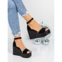Sandale Dama cu Platforma 5SY16 BLACK | MEI