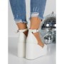 Sandale Dama cu Platforma 5SY16 WHITE | MEI
