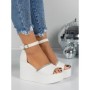 Sandale Dama cu Platforma 5SY16 WHITE | MEI