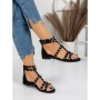 Sandale Dama cu Talpa Joasa 5HXS1 BLACK | MEI